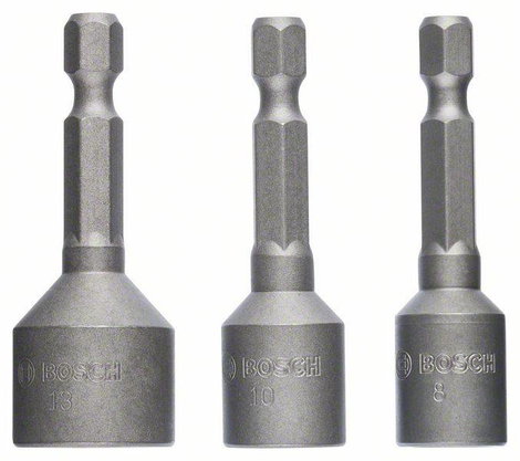 Bosch Accessories 2608551078 Dugókulcs betét 8 mm, 10 mm, 13 mm 50 mm 1 készlet