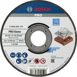 Bosch Accessories 2608603177 2608603177 Vágótárcsa, egyenes 115 mm 1 db