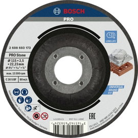 Bosch Accessories 2608603173 2608603173 Vágótárcsa, hajlított 115 mm 1 db