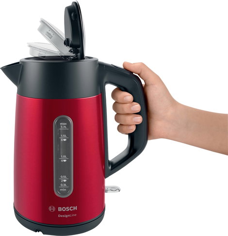 Bosch Haushalt TWK4P434 Vízforraló Zsinór nélküli Piros 3. kép