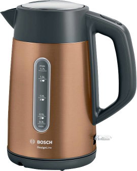 Bosch Haushalt TWK4P439 Vízforraló Zsinór nélküli Vörösréz