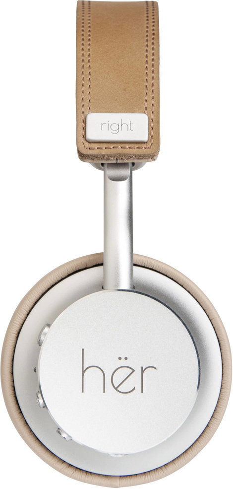 HER HF8 On Ear headset Bluetooth®, Vezetékes Bézs, Ezüst Hangerő szabályozás 10. kép