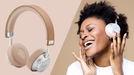 HER HF8 On Ear headset Bluetooth®, Vezetékes Bézs, Ezüst Hangerő szabályozás 14. kép