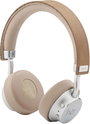 HER HF8 On Ear headset Bluetooth®, Vezetékes Bézs, Ezüst Hangerő szabályozás bélyegkép