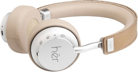 HER HF8 On Ear headset Bluetooth®, Vezetékes Bézs, Ezüst Hangerő szabályozás 6. kép