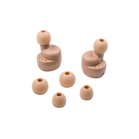 HER HX-12 In Ear headset Bluetooth® Bézs 4. kép