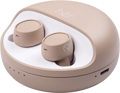HER HX-12 In Ear headset Bluetooth® Bézs 9. kép