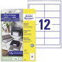 Avery-Zweckform 6123 Univerzális etikett 97.3 x 42.3 mm Papír Fehér 120 db Véglegesen tapadó Tintasu bélyegkép