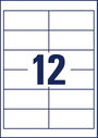 Avery-Zweckform 6123 Univerzális etikett 97.3 x 42.3 mm Papír Fehér 120 db Véglegesen tapadó Tintasu 4. bélyegkép