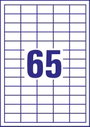 Avery-Zweckform 3666-10 Univerzális etikett 38 x 21.2 mm Papír Fehér 650 db Véglegesen tapadó Tintas 4. bélyegkép