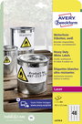 Avery-Zweckform L4778-8 Fólia címkék 45.7 x 21.2 mm Poliészter fólia Fehér 384 db Véglegesen tapadó 3. bélyegkép