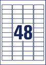 Avery-Zweckform L4778-8 Fólia címkék 45.7 x 21.2 mm Poliészter fólia Fehér 384 db Véglegesen tapadó 4. bélyegkép