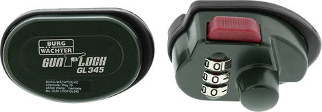 Burg Wächter Gun Lock GL 345 SB Fegyverzár Sötétzöld Számkódos zár 4. kép