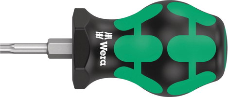 Wera 367 TORX® Stubby Torx csavarhúzó Méret (csavarhúzó) T 15 Penge hossz: 25 mm 1 db