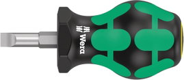 Wera 335 Stubby Egyenes pengéjű csavarhúzó Pengeszélesség: 6.50 mm Penge hossz: 25 mm