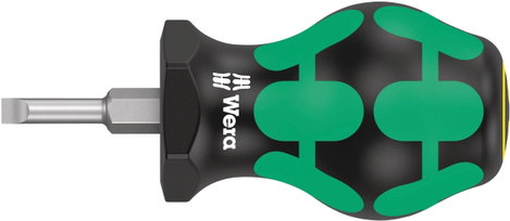 Wera 335 Stubby Egyenes pengéjű csavarhúzó Pengeszélesség: 4 mm Penge hossz: 25 mm