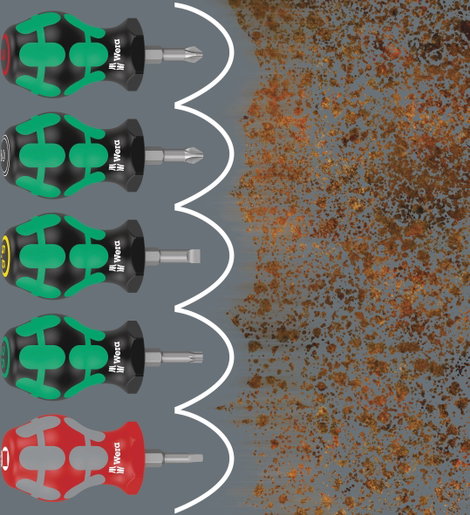 Wera 335 Stubby Egyenes pengéjű csavarhúzó Pengeszélesség: 4 mm Penge hossz: 25 mm 3. kép