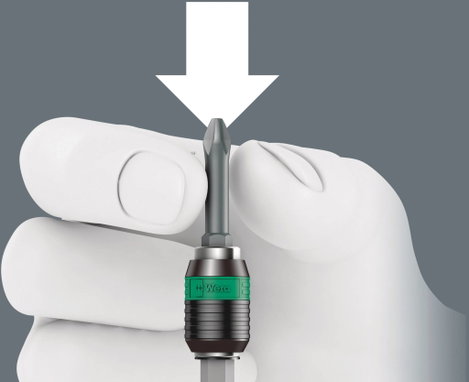 Wera Kompakt 400 05057470001 Bit készlet 15 részes 1/4 (6.3 mm) Tartó funkció, Gyorscsere tokmány 7. kép