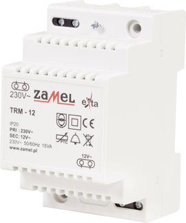 Zamel TRM-12 Csengő transzformátor 12 V/AC 1.25 A