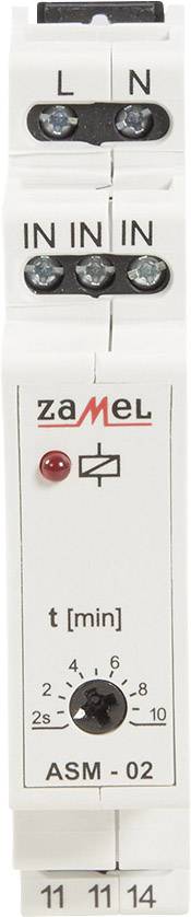 Zamel ASM-02 Lépcsőház világítás időkapcsoló Kalapsínes 230 V 2. kép