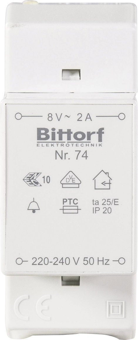 Bittorf 74 Csengő transzformátor 8 V/AC 2 A 2. kép
