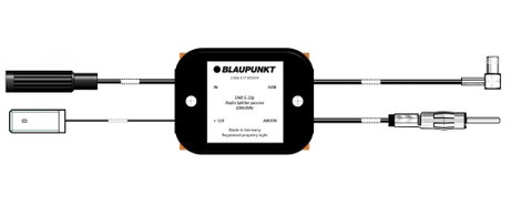 Blaupunkt Autó antenna adapter DIN 150 ohm 2006017472409 2. kép