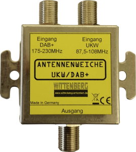 Wittenberg Antennen UKW & DAB+ Antennaváltó UKW, DAB+