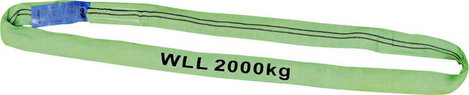 Petex 47202213 Kerek heveder Munkaterhelés=2 t Zöld EN 1492-2 DIN 1492-2
