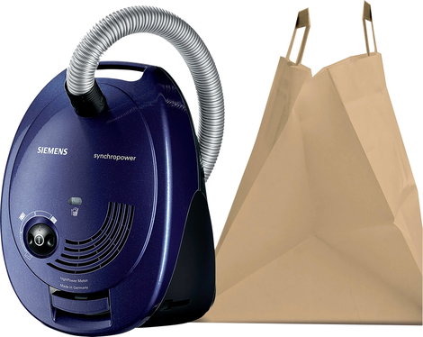 Siemens Bodenstaubsauger VS06A111 Központi porszívó tartozék Porzsákkal 2. kép