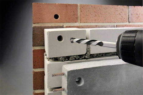kwb 044568 Króm-molibdén acél Beton spirálfúró készlet 3 részes 5 mm, 6 mm, 8 mm Hengeres befogószár 3. kép