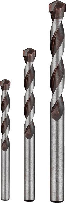 kwb 044568 Króm-molibdén acél Beton spirálfúró készlet 3 részes 5 mm, 6 mm, 8 mm Hengeres befogószár 4. kép