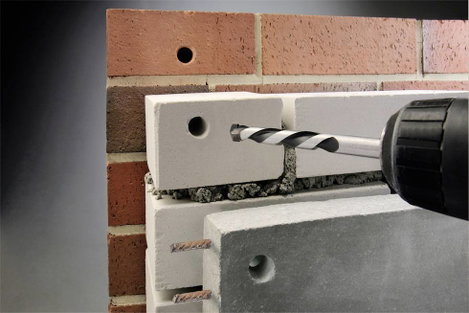 kwb 044568 Króm-molibdén acél Beton spirálfúró készlet 3 részes 5 mm, 6 mm, 8 mm Hengeres befogószár 5. kép