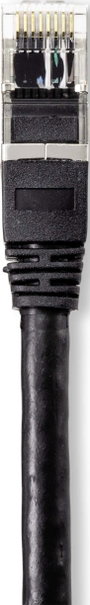 Renkforce RF-4538204 RJ45 Hálózati kábel, patchkábel CAT 6A S/FTP 30.00 m Fekete Kültérre alkalmas 1 3. bélyegkép