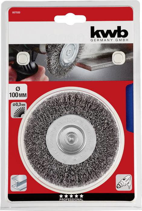 kwb TÁRCSAKEFE, KETTŐS Vastag, HSS Acélhuzal, Rugaszolt 607830 1 db 2. kép