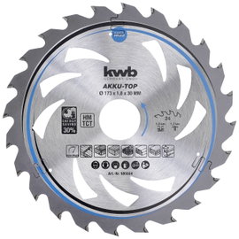 kwb LER-PO 100KA-FI 585554 Keményfém körfűrészlap 173 x 30 x 1.2 mm Fogak száma (collonként): 24 1 d