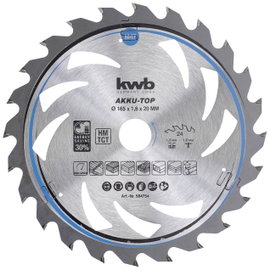 kwb 584754 Keményfém körfűrészlap 165 x 20 x 1 mm Fogak száma (collonként): 24 1 db