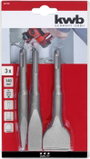 kwb 247185 Véső készlet 3 részes 40 mm, 20 mm Teljes hossz 140 mm SDS-Plus 1 db 2. bélyegkép