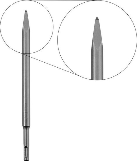 kwb 247210 Hegyes véső Teljes hossz 250 mm SDS-Plus 1 db 2. kép