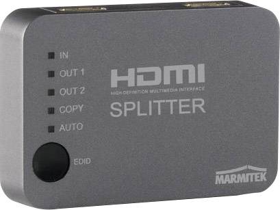 Marmitek Split 312 2 port HDMI elosztó 3D lejátszás lehetséges 3840 x 2160 pixel Ezüst