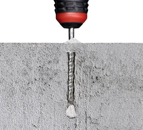 kwb 240400 40CR acél Kalapácsfúró 4 részes 5 mm, 6 mm, 8 mm, 10 mm Teljes hossz 110 mm SDS-Plus 1 ké 3. kép