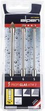 Alpen Profi Glas ATM 3 0028900003100 Üvegfúró készlet 3 részes 5 mm, 6 mm, 8 mm 1/4 (6,3 mm) 1 db 2. bélyegkép