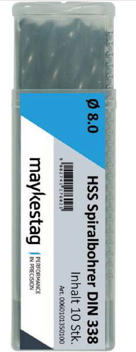 Alpen 0060100250100 HSS Spirálfúró 2.5 mm Teljes hossz 57 mm DIN 338 10 db