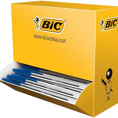 BIC Eldobható golyóstollak Cristal Fekete 0.4 mm Hiteles dokumentum: Igen 100 db 942911