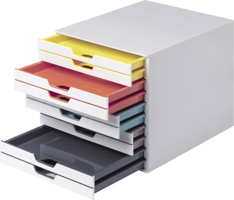 Durable VARICOLOR MIX 10 - 7630 763027 Fiókos irattároló Fehér DIN A4, DIN C4, Egyszer hajtott ívű n 2. kép