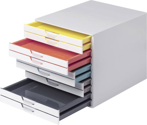 Durable VARICOLOR MIX 10 - 7630 763027 Fiókos irattároló Fehér DIN A4, DIN C4, Egyszer hajtott ívű n 3. kép