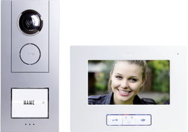 m-e modern-electronics VISTUS VD ALU-6710 S Videó kaputelefon Vezetékes Ezüst