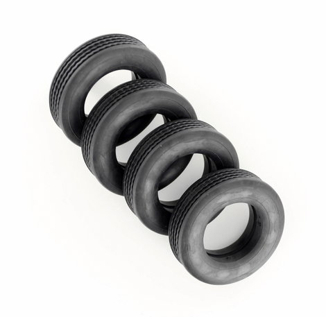 Veroma 1:16 Mélyrakterű kocsi Abroncs Tömör gumi 14 mm 4 db
