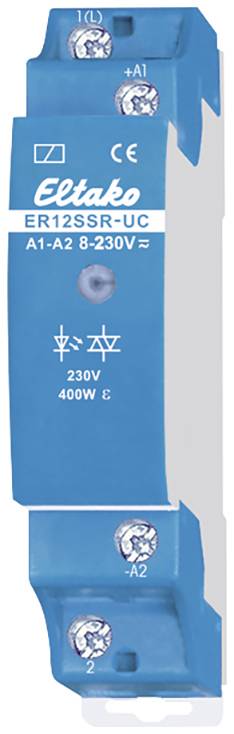 ER12SSR-UC Eltako Solid-state relé Kalapsínes, Kalapsínes Kapcsolási teljesítmény (max.) 400 W