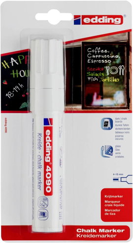 Edding 4090 4-4090-1-1049 Kréta jelölő Fehér 4 mm, 15 mm N/A