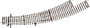 H0 Roco geoLine (ágy nélkül) 42472 Hajlított váltó, balos 1 db bélyegkép
